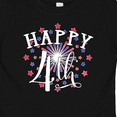 thumbnail image 4 of Inktastic Happy 4th- Fourth of July Firework Boys or Girls Baby T-Shirt, 4 of 5