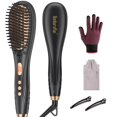 thumbnail image 1 of Cepillo alisador de pelo Benherofun, peine alisador para mujer con 16 temperaturas, calentamiento rápido de 20 segundos y protección antiescaldaduras., 1 of 5