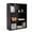 3 Tiers Black, variant on IDEK 6-Tier Tall Narrow Bookshelf, 12.6-Inch Wide Slim Bookcase with Open Shelves for Bedroom, Living Room, Home Office and Small Spaces, Black