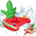 thumbnail image 1 of Inflatable Pool Floats, Inflatable Pool Float Chair, Floating Hammocks with Cup Holders, Summer Water Toys for Swimming Pool Pla_Perfect Gift, 1 of 5