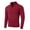 Wine, variant on Men's Half Zip Cable Knit Sweater with High Neck, Long Sleeve Pullover