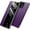 Purple, variant on Case For OnePlus 15, PU Leather Shell With Anti-Fall Wireless Charging Camera Protective Kickstand Cover