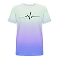 thumbnail image 4 of COSFO Gradient Mens Casual Shirts Workout Short Sleeve Tops Loose Summer Pullover Crew Neck Graphic Tees, 4 of 5