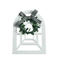 Farmhouse Decor Wall Decor Vintage Window Frame Ladder Ornament Wooden Frame Design for Warm and Retro Home Decoration