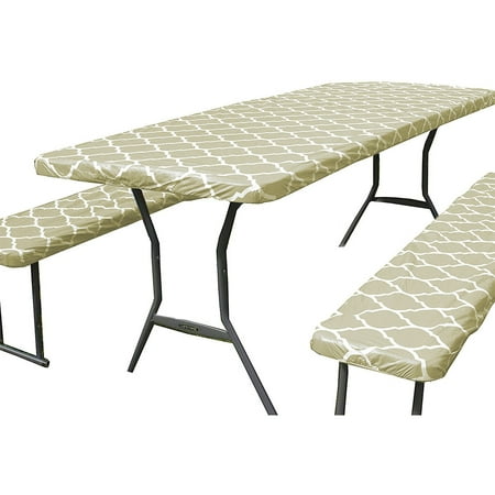 

CUH Elastic Geometric Dust-proof Table Cloths Thickened Outdoor Decorative Tablecloth Luxury Covers Kitchen Tablecloths
