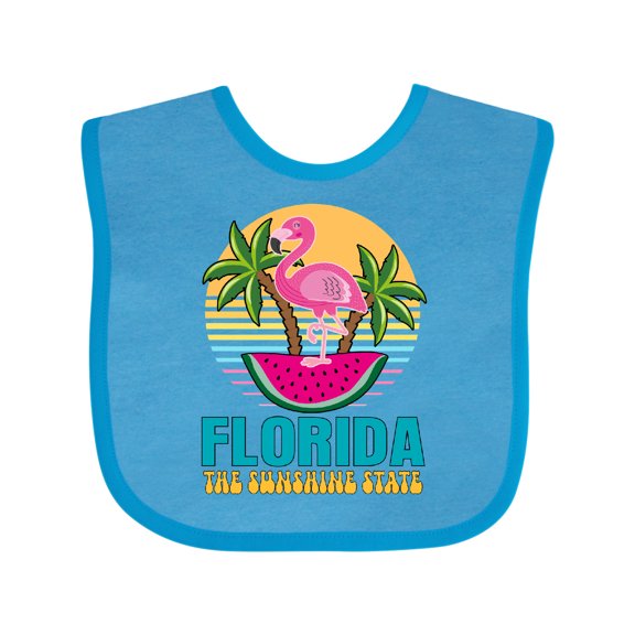 Inktastic Florida the Sunshine State Girls Baby Bib