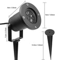 thumbnail image 2 of Luces de proyector, luz LED con control remoto, para lámpara de proyección exterior impermeable Ip65 para jardín, Navidad, fiesta, tormenta de nieve, copo de nieve Sincero Hogar, 2 of 2