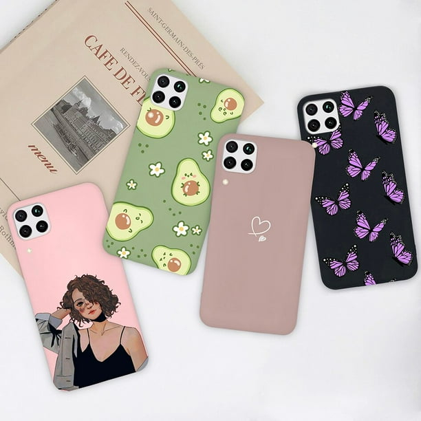 Funda Para Huawei P40 Lite 4G - Transparente Con Flores, TPU Silicona, Protección Anticaídas
