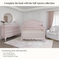 thumbnail image 5 of Evolur Aurora 5-In-1 Convertible Crib In Pink Pearl, Greenguard Gold Certified, Features 3 Mattress Height Settings, Sturdy And Spacious Baby Crib, Wooden Furniture, 5 of 10