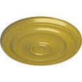 thumbnail image 3 of Ekena Millwork 15 7/8"OD x 1 1/2"P Kepler Traditional Ceiling Medallion (For Canopies up to 3 3/4"), Hand-Painted Rich Gold, 3 of 5