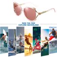thumbnail image 5 of Gafas de sol modernas y elegantes con montura grande de estilo europeo y americano, fabricadas en PC y TAC, 5 of 5