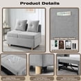 thumbnail image 6 of Litake 4-in-1 Function Folding Ottoman, Modern Sleeper Sofa Bed, Ottoman, Chair, Sofa Bed,Lazy Guest Beds Lounge Chair And Small Space Living Room, 6 of 9