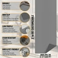 thumbnail image 4 of Ottomanson Extra Long Hallway Runner Waterproof Non-Slip 4x25 Indoor/Outdoor Utility Rug, 3'11" x 25', Gray, 4 of 9
