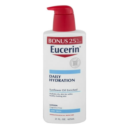 UPC 072140000400 product image for Eucerin Daily Hydration Fragrance Free Sunflower Oil Enriched Lotion, 21 F. Oz. | upcitemdb.com