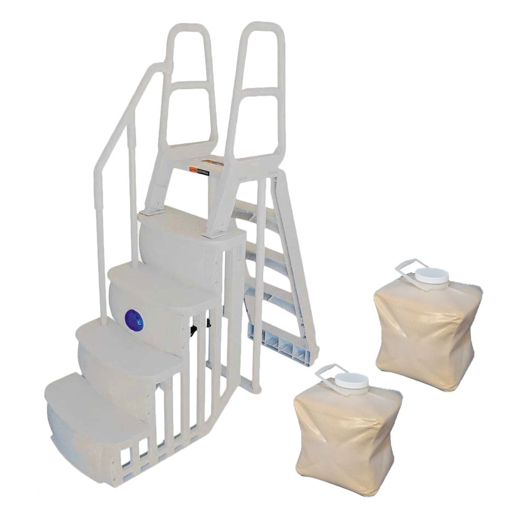 above ground pool step weights