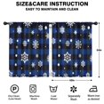 thumbnail image 2 of Blackout Kids Curtains,Blue Christmas Snowflake Pattern Childrens Insulated Curtains Set Of 2,Bedroom Essentials,Toddler Room Decor 42"x54", 2 of 5