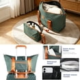 thumbnail image 3 of NiceTravel 5-Piece Luggage Set, Hard Shell Suitcases with Spinner Wheels,TSA Lock,Travel Tote Bag & Cosmetic Pouch, Green, 3 of 6