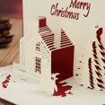 thumbnail image 2 of 10 tarjetas de felicitación de Navidad ahuecadas creativas tridimensionales Tarjetas de felicitación de Año Nuevo Castillo de Navidad, 2 of 5
