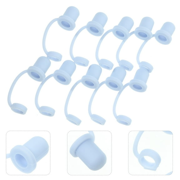 SEWACC 10Pcs Simple Shape Straw Tops for Tumblers and Themed Parties