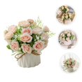 thumbnail image 2 of Ongmies Artificial Faux In Ceramic Pot Realistic Indoor Decoration for Home, Artificial Faux In Ceramic Pot Realistic Indoor Decoration for Home Shop Flower Ornament for Aesthetic Chic Design, 2 of 9