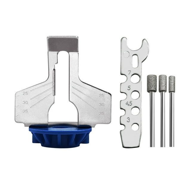 Visland Chainsaw Sharpener Accessories Adjustable Easy to Use Chainsaw Sharpening Attachment Kit Home Gardening Tools