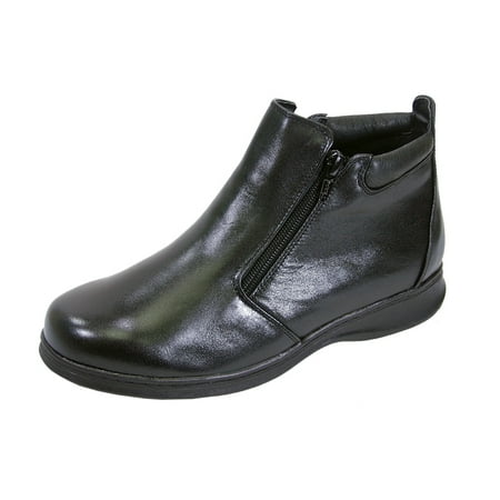 

PEERAGE Juliet Women s Wide Width Leather Ankle Boots