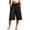 Black, variant on Sexlip Women's Wide Leg preppy style Pants All Season wide leg elastic waist cotton linen cotton solid color with pockets Yellow L