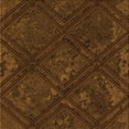 thumbnail image 1 of Ahgly Company Machine Washable Indoor Square Transitional Mahogany Brown Area Rugs, 4' Square, 1 of 7