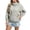 Gray, variant on Women Wind Jacket Zipper Pockets Drawstring Hooded Full Zip Outerwear Lightweight Outdoor Hiking Jackets Gray M