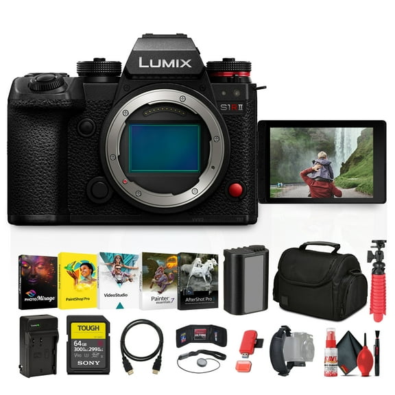 Panasonic Lumix S1R II Mirrorless Camera with Accessory Bundle