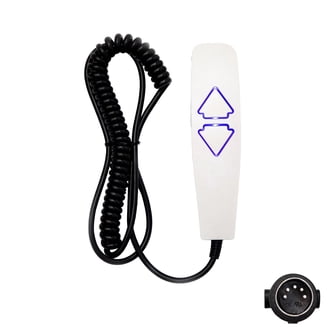 Oval 2 Button 5 Pin Switch Remote Control Replacement with USB and Blue ...