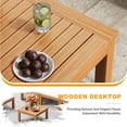 thumbnail image 4 of Homall 6 Pieces Patio Conversation Set Acacia Wood Outdoor Furniture Set, White, 4 of 7