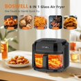 thumbnail image 2 of Freidora de aire BOSWELL de 7.5 qt con recipiente de vidrio y control de temperatura, 2 of 6