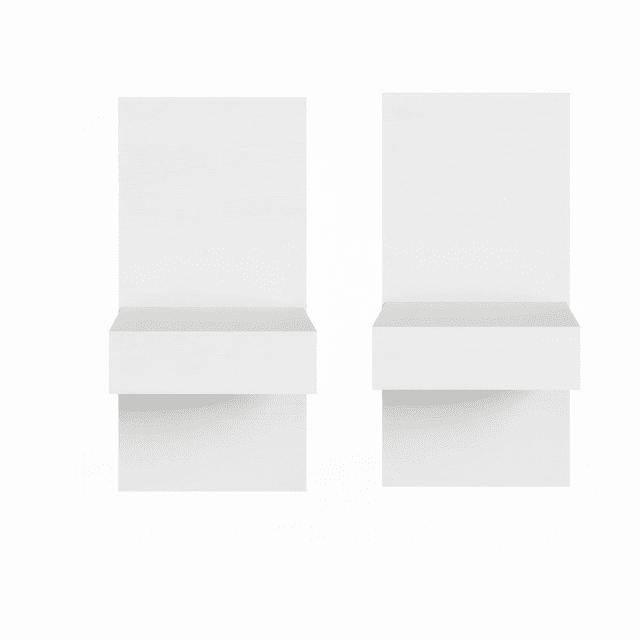 Nexera Milano Panneau d'extension et table de nuit (Lot de 2)