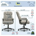 thumbnail image 3 of Serta Connor Office Chair Light Gray Microfiber, 3 of 14
