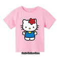 thumbnail image 3 of Ropa para niños, camiseta bonita de Hello Kitty, camisetas divertidas de dibujos animados para niños, camisetas de verano de manga corta Sonic, 3 of 4