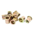 thumbnail image 1 of Unique Bargains 3/8'-16 Metal Straight Knurled Rivet Nut Insert Nutsert Bronze Tone (10-pack), 1 of 2