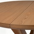 thumbnail image 5 of Plank+Beam Verso Round Dining Table, 38" Solid Wood Kitchen & Dining Room Table, Pecan, 5 of 11