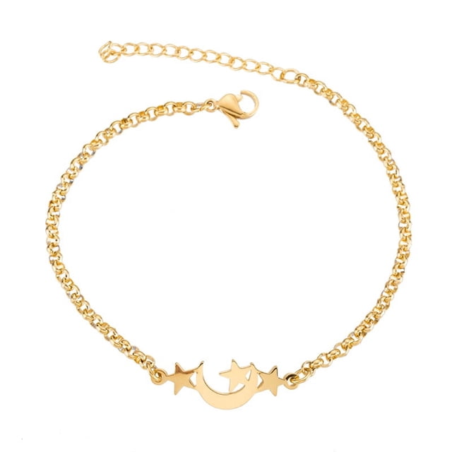Nvzi Pulsera de acero inoxidable ajustable, joyería de moda, estilo E