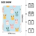 thumbnail image 2 of FORMRS 1-Subject Spiral Notebook 8" x 5" College Ruled 60 Refillable Sheet A5 Hard Cover, 2 Pack, Cute Rabbits, 2 of 7