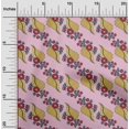 thumbnail image 1 of oneOone Polyester Lycra Fabric Leaves Block Printed Fabric 1 Yard 56 Inch Wide, 1 of 4