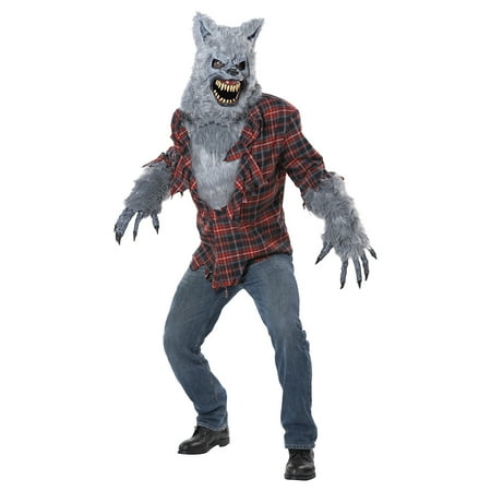 Mens Gray Werewolf Halloween Costume