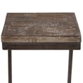 thumbnail image 2 of Porter Designs Cube Architectural Metal and Mango Wood 30" Bar Stool, 2 of 12