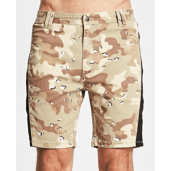 NXP CHOCOLATE CHIP CAMO Hawkeye Tech Camouflage Walking Casual Shorts, US 30