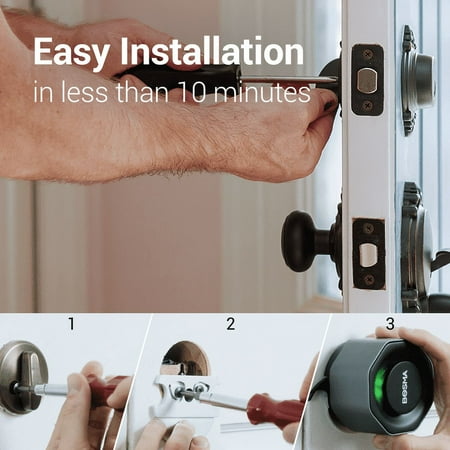 Bosma - Aegis Smart Lock Wi-Fi with App/Keypad Access - Metallic