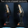 thumbnail image 2 of Black 6 inch Cordless Mini Chainsaw with 2 PCS Battery, 2 Chain, Electric Chainsaw Portable One-Hand for Wood Cutting Tree Branch Trimming, 2 of 8