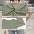 thumbnail image 4 of LWP Women's V Neck Short Sleeve Tops, Casual Loose Fit Ribbed Knit Blouses for 2026 Spring Summer Daily Wear, 4 of 9