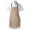 thumbnail image 3 of Boho Apron Abstract Feather Wave Pattern with Retro Look and Artistic Colorful Short Lines Curves, Unisex Kitchen Bib Apron with Adjustable Neck for Cooking Baking Gardening, Multicolor, by Ambesonne, 3 of 3