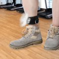 thumbnail image 4 of 1 par de correas de tobillo para Fitness, puños de tobillo con anillo en D para entrenamiento de gimnasio, 4 of 12