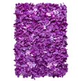 thumbnail image 1 of 1 Pc, Silk Hydrangeas 16"X24" Flower Wall Backdrop Panel - Purple For Wedding Receptions, Bridal Showers, Baby Showers, Quinceaneras, Anniversary Parties, 1 of 1